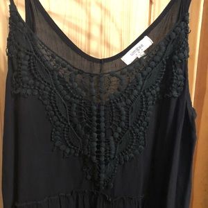 Black flows spaghetti strap top BUY 3 GET 1 FREE